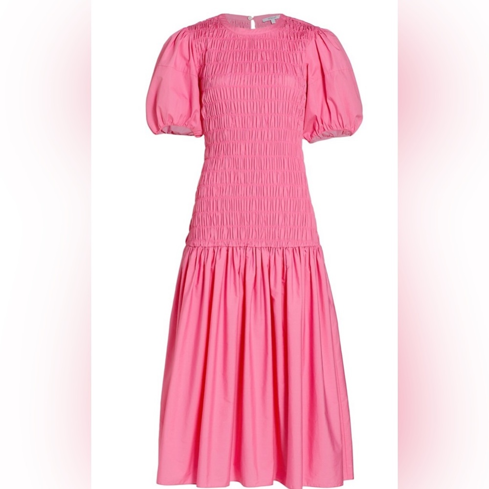 Derek Lam 10 Crosby Puff-Sleeve Midi-Dress
